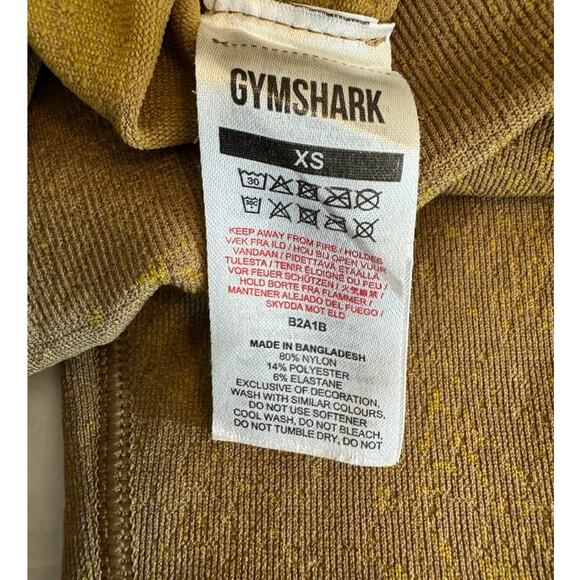 Gymshark X-Small Adapt Fleck Seamless Leggings in Light Brown B2A1B-NBBH - Picture 2 of 7